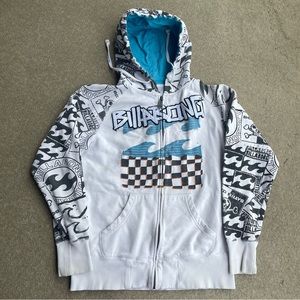 Y2K Billabong Zip Up Hoodie